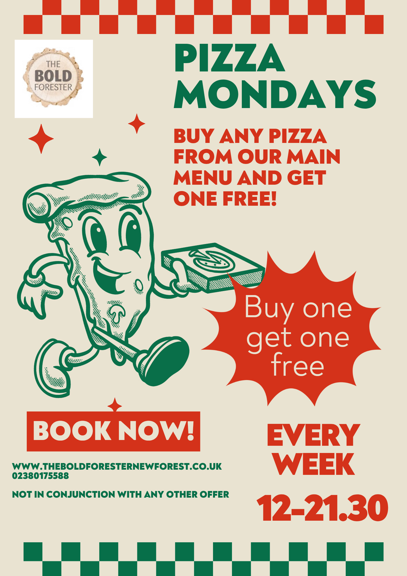 Pizza Mondays at The Bold Forester